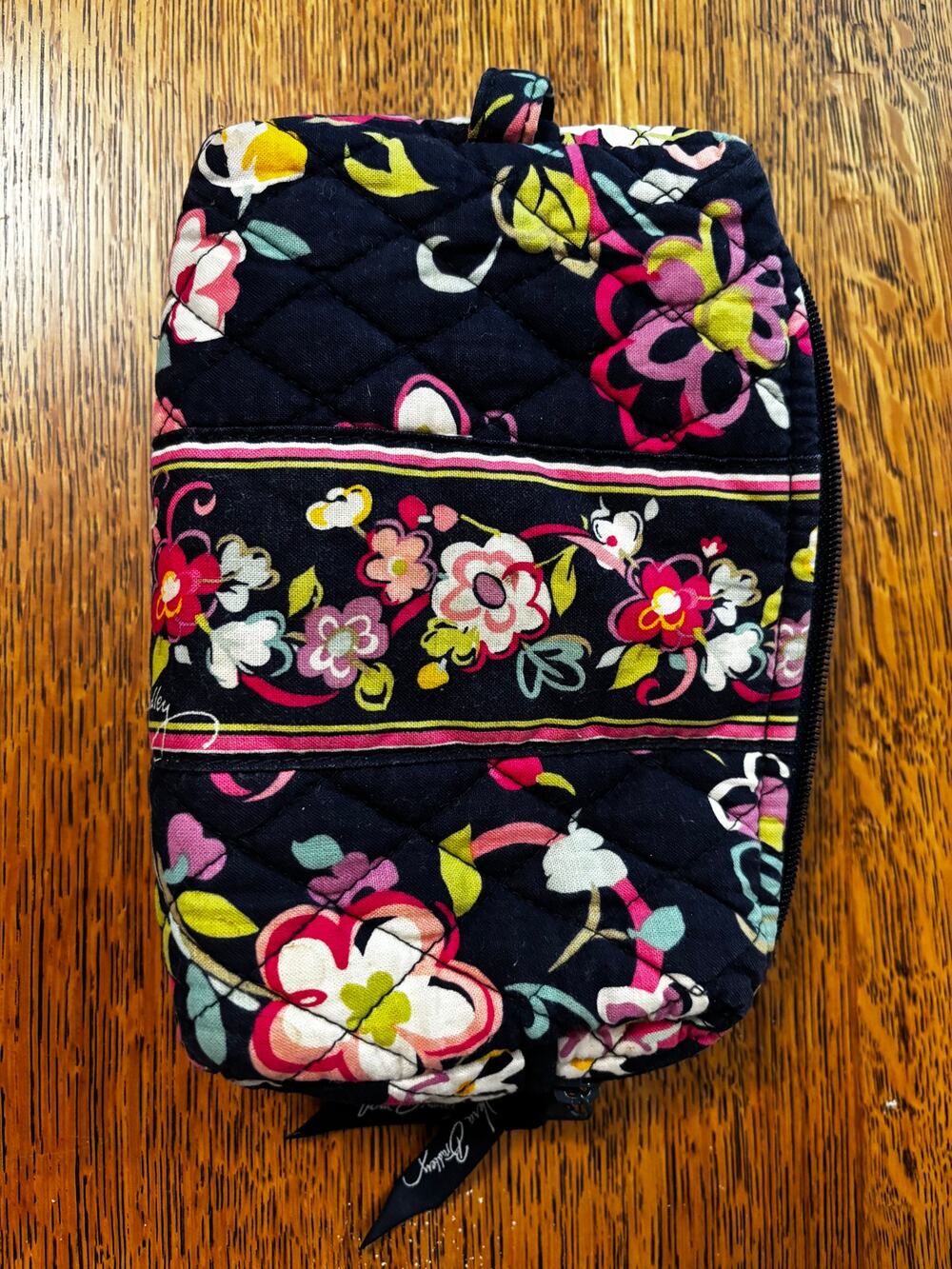 Vintage Vera Bradley Makeup Bag - Retired Ribbons Pattern